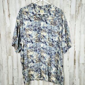 Morro Bay Hawaiian Aloha Button Down Shirt Hula Dancers Size XXL